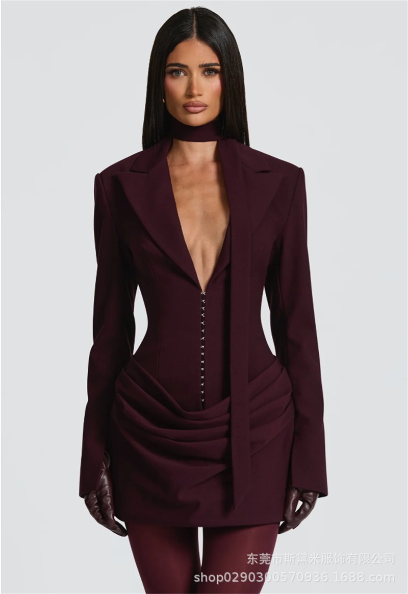 Formal Wear Gowns For Women - Длинный шарф женский костюм цельный пиджак