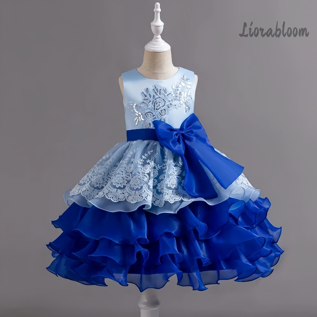 Woman Formal Wear - Платье для девочек с большим бантом,