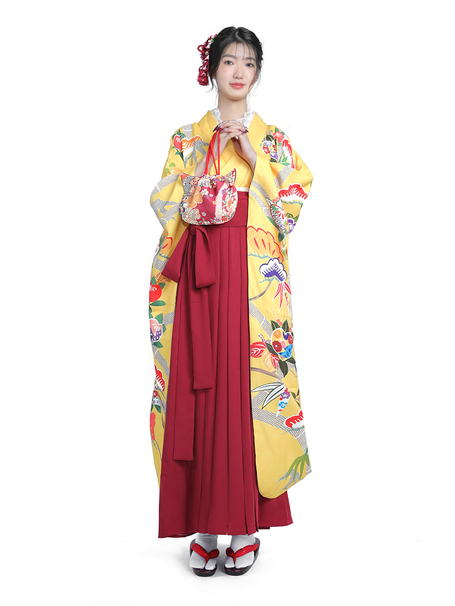 Women Formal Wear For Graduation - Женский японский кимоно-комплект в стиле Ваби-Саби,