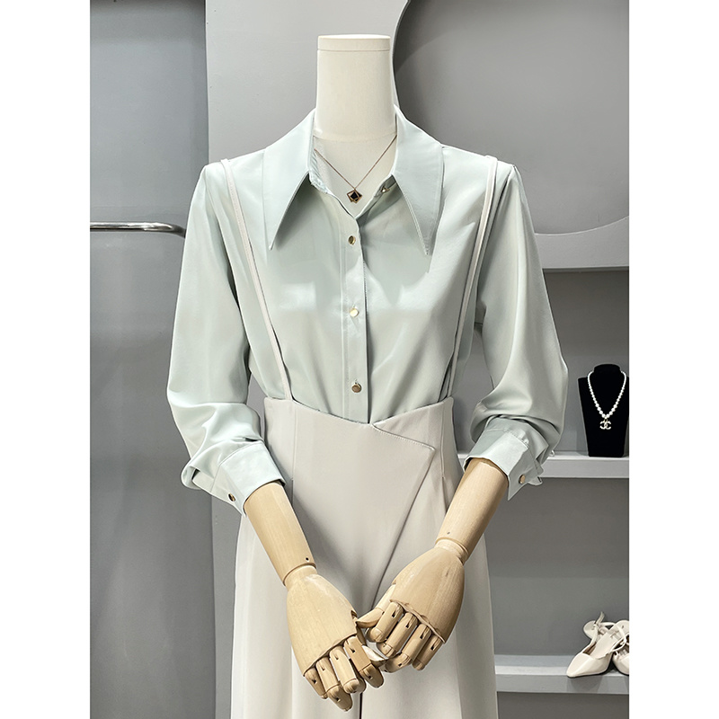 Рубашки с длинным рукавом, жен – обзор и цена Women Formal Wear Korean